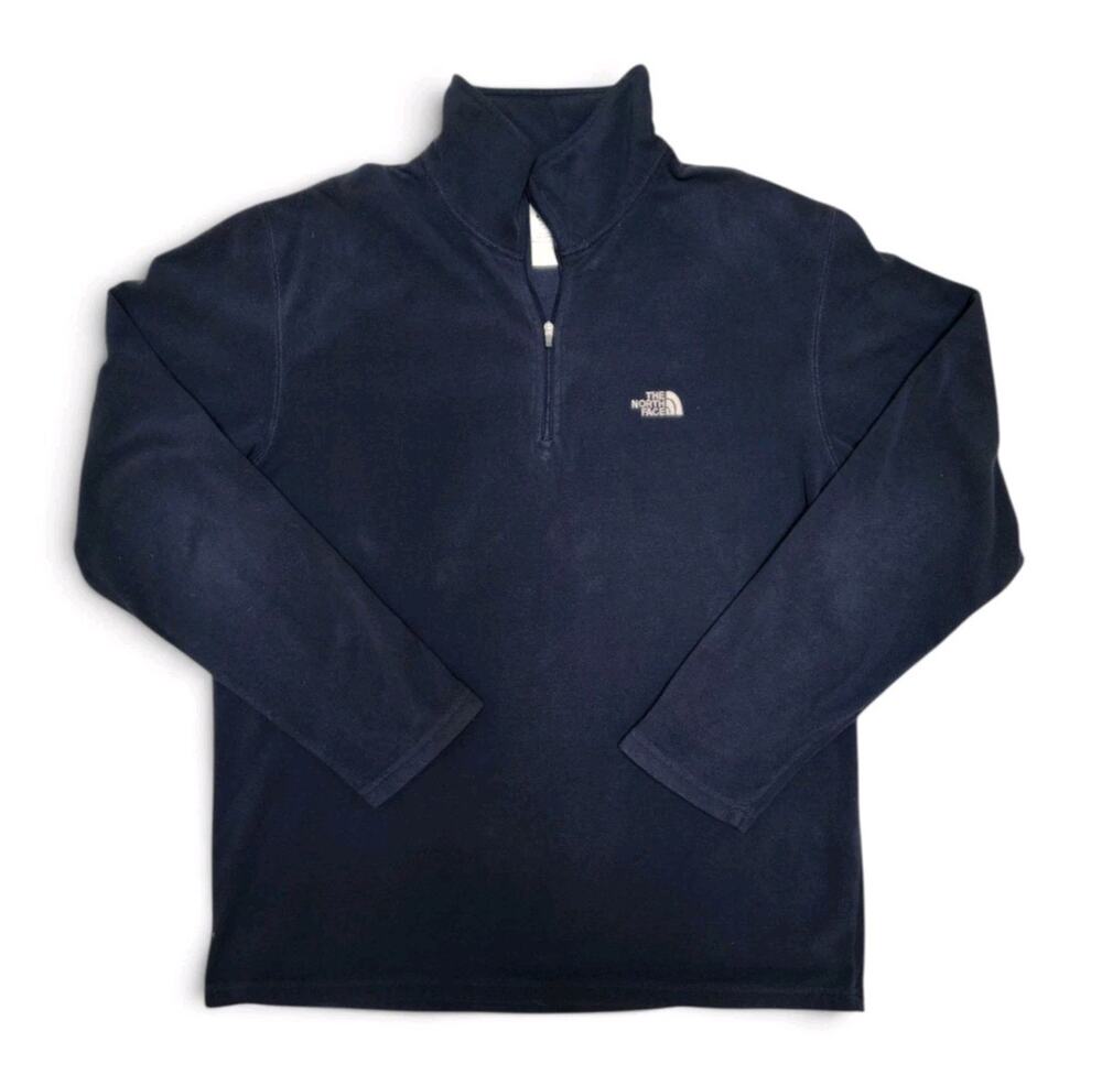 The North Face TKA Stealth Quarter Zip Pullover Shirt Men's Blue Size Large L
